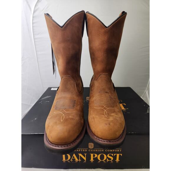 Dan Post Mens Albuquerque Waterproof Boots Cowboy Size 10EW DP69681 - New - Picture 2 of 8